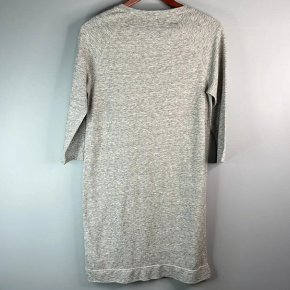 J.CREW Factory Sweatshirt Dress Heather Grey Marled Long Sleeve Preppy Size XS - Picture 6 of 11